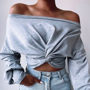 Off the shoulder shirt